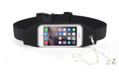 Tahan Air 13.97 Cm The Sports Tas Pinggang Pemegang Telepon untuk IPhone 6 S Plus Kotoran-tahan Berlari Lembut Kualitas Terbaik Tas Nilon (Hitam)