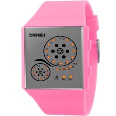 Waterproof LED WATCHES Wanita Arloji Otomatis Watch Datejust Ladies Clock Kualitas Terbaik Merek Tentara Militer Jam Chronograph (Pink) -Intl