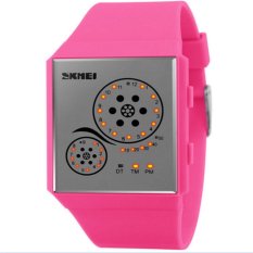 Waterproof LED WATCHES Wanita Arloji Otomatis Watch Datejust Ladies Clock Kualitas Terbaik Merek Tentara Militer Jam Chronograph (Rose) -Intl