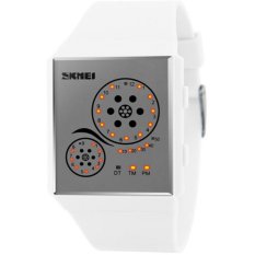 Waterproof LED WATCHES Wanita Arloji Otomatis Watch Datejust Ladies Clock Kualitas Terbaik Merek Tentara Militer Jam Chronograph (Putih) -Intl