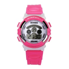 Waterproof Mens Boys LED Digital QUARTZ Alarm Tanggal Olahraga Wrist Watch HP-Intl