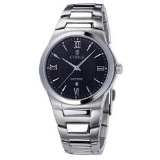 Weisizhong West Teng Jam Tangan Kuarsa Klasik Pecinta Fashion Di Meja Bisnis Rekreasi Pria Jangan Tangan Perempuan Asli 5093 (Hitam)