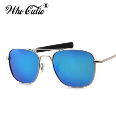 WHO CUTIE 2017 Men Polarized AO Sunglasses MILITARY American Optical Lens James Bond Caravan Sun Glasses Hot Ray Shades OM399 - intl