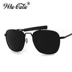 YANG CUTIE 2017 Pria Polarized AO Sunglasses MILITER Amerika Lensa Optik James Bond Caravan Sun Glasses Hot Ray Shades OM399 -Intl