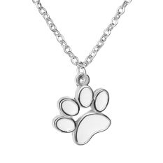 Whyus-1 PC Kualitas Tinggi Yg Bukan-bukan Lucu Tapak Kaki Anjing Cetak Rantai Liontin Kalung Berlapis Buatan Tangan Perhiasan Wanita