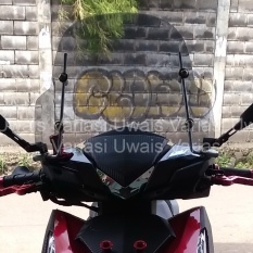 Windshield Tameng Pelindung Angin Universal Untuk Motor Bebek Matik Dan Sport Bahan Ukuran Medium bahan tebal