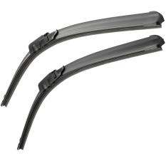 Wiper Mobil Frameless 1 Set Depan Kiri Kanan Toyota Avanza 2017 - Hitam