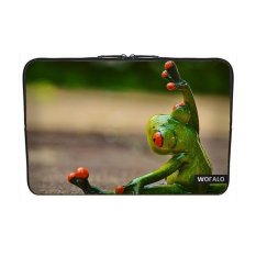 WOFALO 12.6 12.8 13 13.3 Inch Laptop Sleeve Case Casing Cover Neoprenefor MacBook/Netbook/Laptop/Notebook/ Ultrabook Olahraga Gymnasticsfrog Lucu Kebugaran untuk Latihan Olahraga-Intl