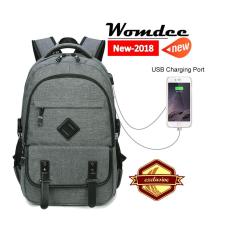 Womdee 2018 Baru Gaya USB Ransel Anti-Air Ganda-Internasional