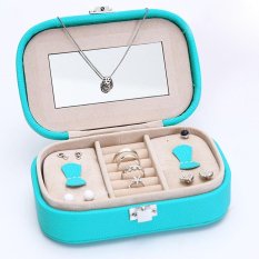 Wanita Telinga Cincin Kalung Perhiasan Gelang Kulit Perhiasan Kotak Perhiasan Modis Layar Penyimpanan Kemasan Kotak Penyimpanan Hadiah 15X10X5 Cm-Internasional