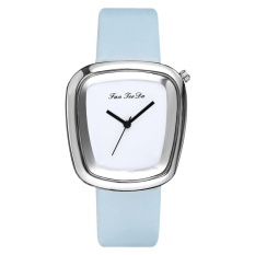 Wanita Fashion Kasual Kuarsa Jam Tangan Mewah Perempuan Band Jam (Sky Blue)-Intl