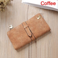 Wanita Dompet Panjang Kulit Wanita Clutch Koin Dompet Tas Ponsel Tempat Kartu Kopi-Internasional
