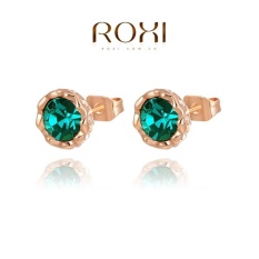 Wanita Mewah Korea Gold Gold Pelapisan Stud Anting-Anting Jual Tren Anting Berlian Multi Warna Salju Lotus Stud anting-Anting Retro Perhiasan Asli Putih Kristal Ornamen Modis Klasik Pernikahan Anting-Anting Kado Kualitas Terbaik Perhiasan- internasional