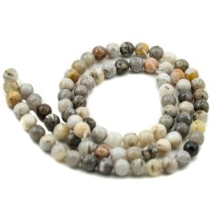 Wanita Pria Perhiasan Bambu Alami Batu Akik untuk DIY Tangan Rantai Kalung Buddha Manik-manik String Warna: 10mm-Intl