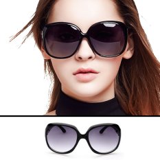 Women Oversized Round Sunglasses MN2544 BLK - Kacamata Wanita