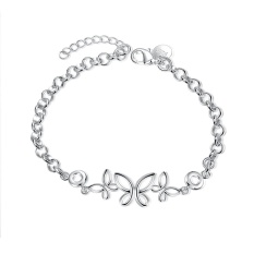 Wanita Fashion Trend Malaysia Indah Hollow Butterfly Berbentuk Ladies Gelang-Intl
