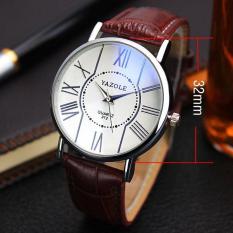 Pergelangan Tangan Jam Tangan Jam Tangan Pria Mewah Terkenal Jam Tangan Pria Jam KUARSA untuk Pria Hodinky Relogio Masculino Putih Panggil (Kecil)-Intl