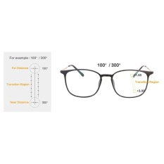 WSmall Tr90/Logam Kacamata Ringan Progresif Multifocus Reading Glasses (UP 100 Turun 300)-Sh022-Intl
