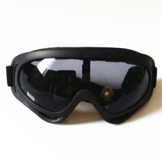 X400 Protection Men Outdoor Sport Kacamata Tahan Angin Ski Snowboard Kacamata Debu Motocross Glass (Hitam)