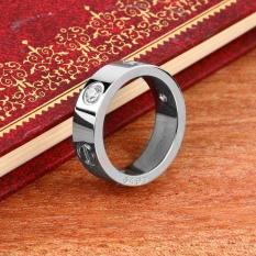 Xin Pria Wanita Sekrup Berlian Tali Beberapa Indonesia Ngumpul Di Sini Cincin Titanium Anti Karat Cincin