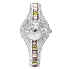 XinNing Supreme (SMAYS) watch Hongkong fashion girls quartz ladies watch dial watch watch A987 3 silver stone (SilverMulticolor)