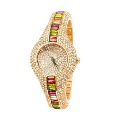 Xinning Supreme (SMAYS) Watch Hongkong Fashion Girls QUARTZ Ladies Watch Dial Watch Watch A987 3 Silver Stone (GoldMulticolor)