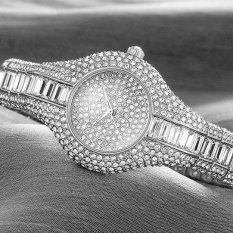 XinNing Supreme (SMAYS) watch Hongkong fashion girls quartz ladies watch dial watch watch A987 3 silver stone (Silver) - intl