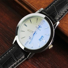 YAZOLE 296 Kalender Pria Watch Waterproof Bercahaya Jam QUARTZ-Internasional