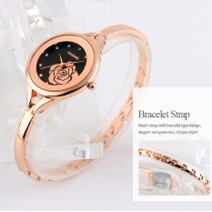 Gelang Jam YOHEMEI For Lady Wanita Minimalis Mode Busana Emas Slim Rantai Gaya Perhiasan Bekas Perhatikan Hitam Emas Biru Putih 0168 -Intl