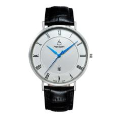 yongcai The new Ultra Large Dial Mens Genuine Wei Lois stereo mirror waterproof watch men's fashion quartz watch (SilverBlack)