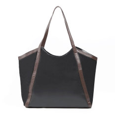 Zada Tote Wanita Tote Leather Bag - Black