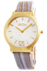 Zeca 144L - Jam Tangan Wanita - Putih Gold - Kulit
