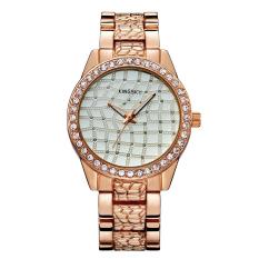 Zoowop Kingsky Merek Grosir Lady QUARTZ Watch Paduan Berlapis Emas Watch Fashion Fashion Watch Ledakan (WhiteRose Emas)