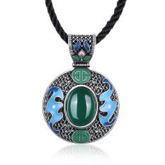 ZUNCLE 2015 Terbaru Gaya Nasional Necklace untuk Wanita (Hijau)