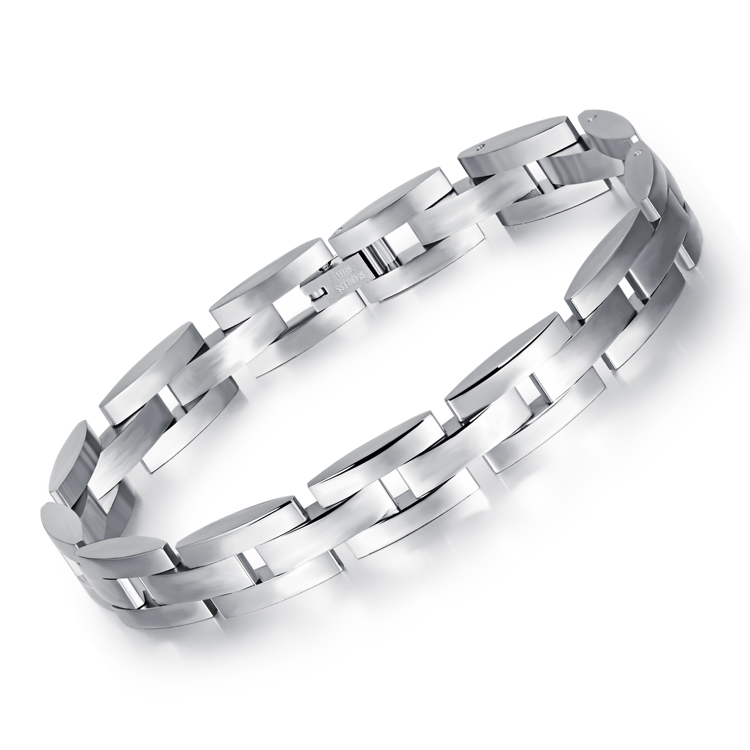 Zuncle Pelindung Titanium Stainless Steel Gelang Fashion Pria Korea Pacar Hadiah Ulang Tahun Perhiasan Grosir-Perak