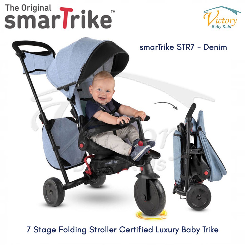 SmarTrike STR7 Stage Folding Stroller Certified Luxury Baby