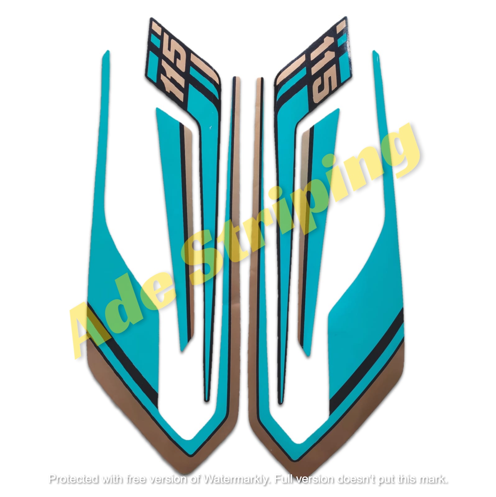 STIKER STRIPING LIS LES BODY MOTOR YAMAHA RXS 115 1992 STICKER LIS RX ...