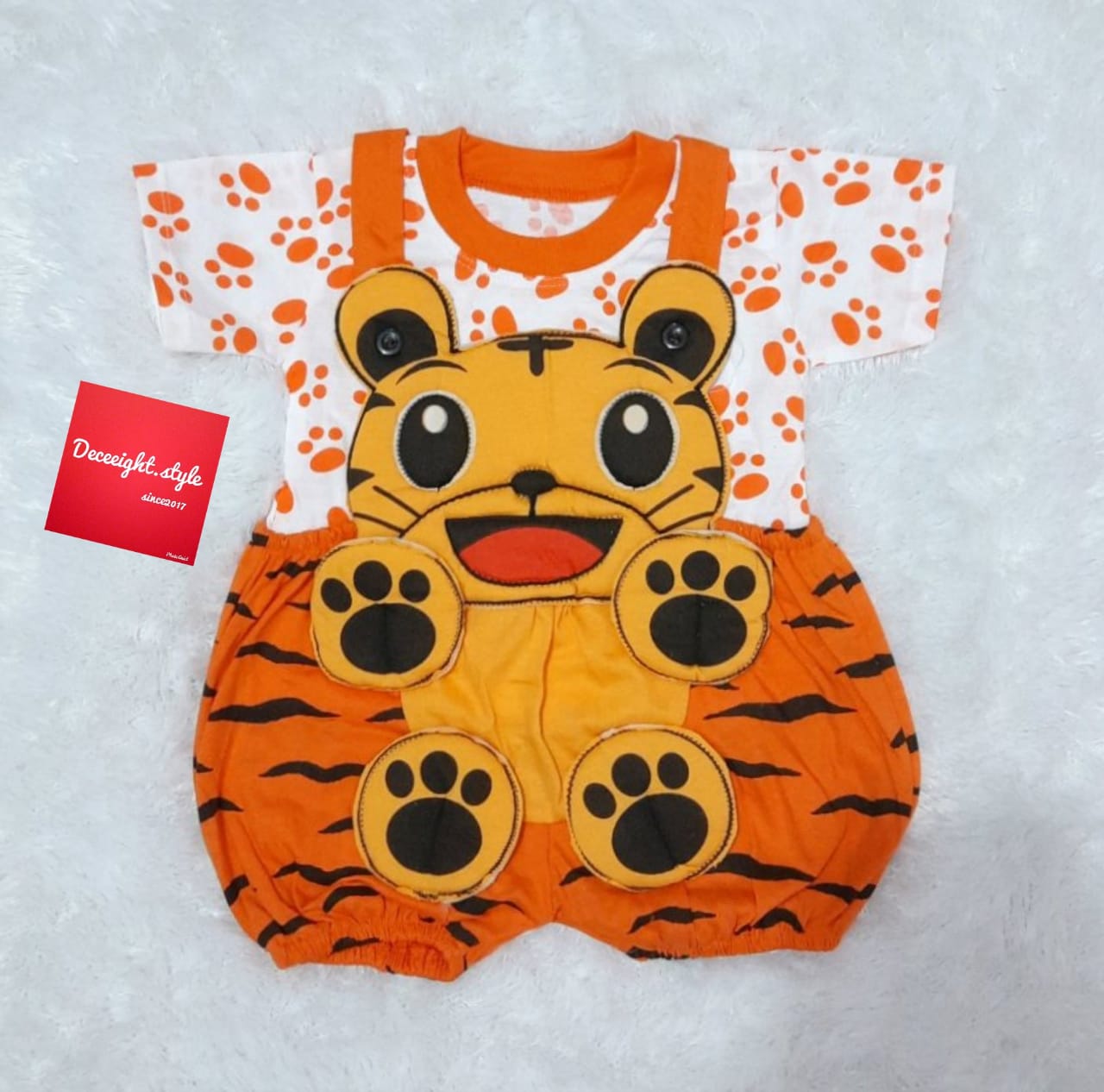 Orange Dungaree Dungaree On Flipkart DC Baju Bayi Jumper Kucing