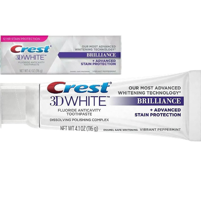 crest toothpaste 3d white brilliance vibrant peppermint