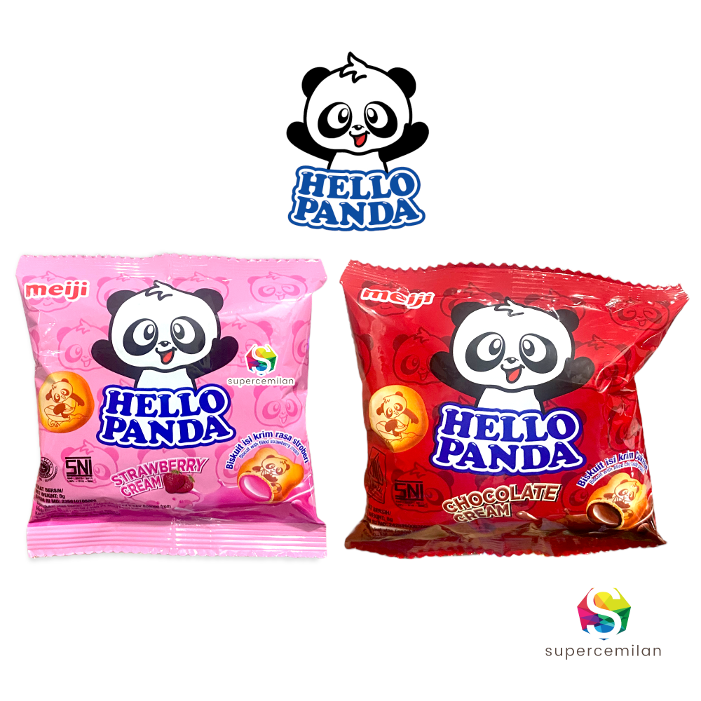 Meiji Hello Panda Chocolate / Strawberry / Cookies Cream 8 Gram ECERAN ...