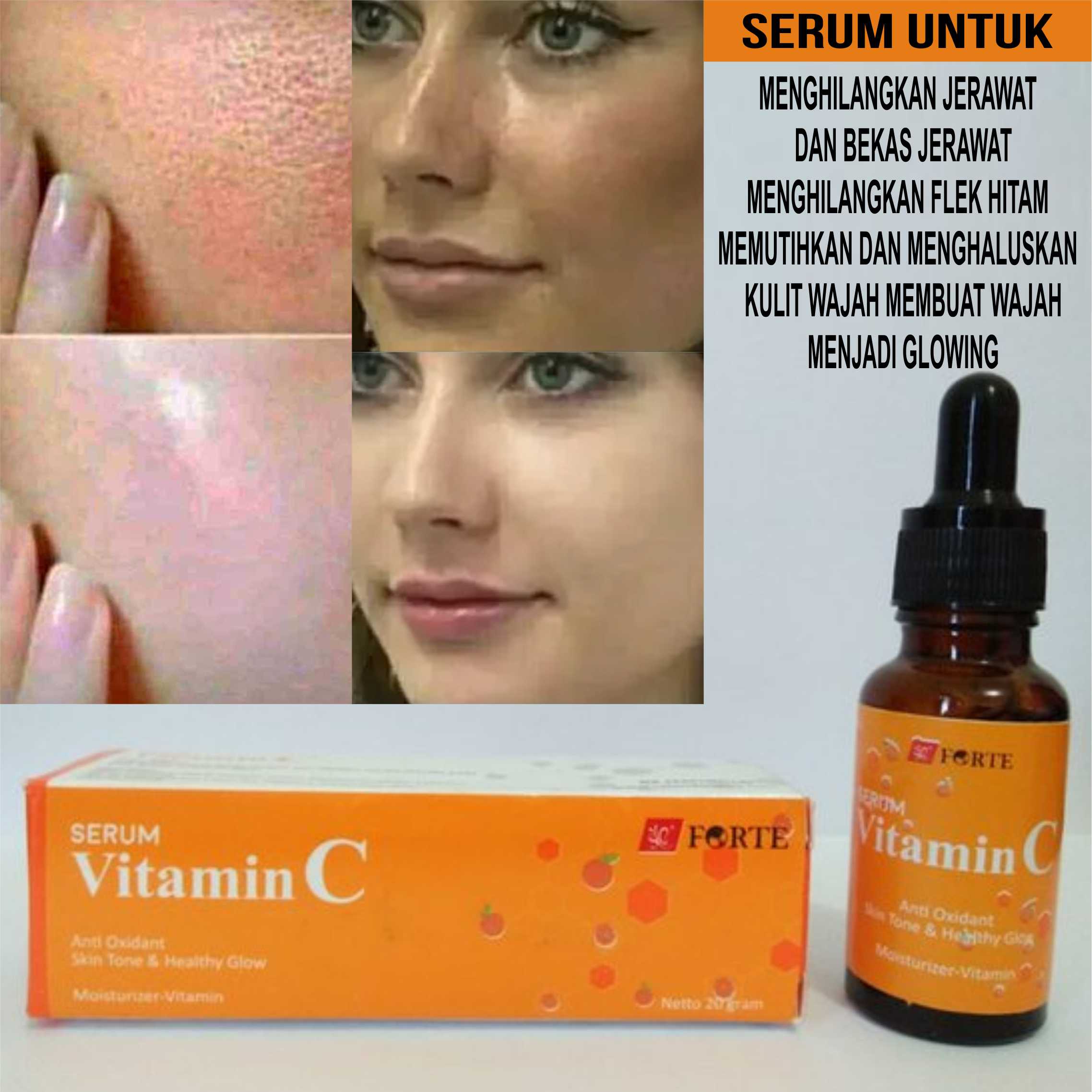 Serum Wajah Vitamin C Orange Vit C dan E 20ml Original Forte Dus
