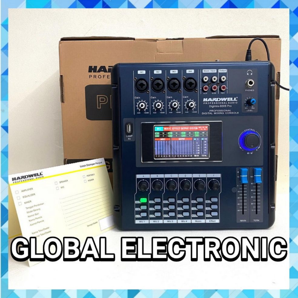 Mixer Digital Hardwell Digimix 9006 Pro Original Digital Mixer Lazada Indonesia