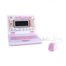 Cute Notebook Mainan Laptop Anak - Pink