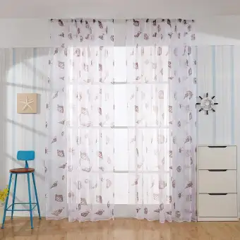 Sea Snail Print Blackout Curtains Living Bedroom Window Home