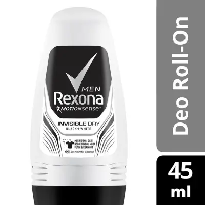 REXONA MEN DEODORANT ROLL ON INVISIBLE DRY 45ML - Antiperspirant Deodorant Pria Roll On - Deodoran Roll On Pria - Deodoran Roll On Deo