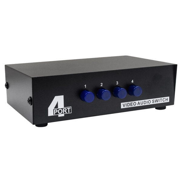 Bảng giá 4 Port AV Switch RCA Switcher 4 in 1 Out Composite Video L/R Audio Selector Box for DVD STB Game Consoles Phong Vũ