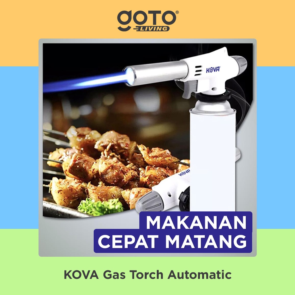 Pematik Api Kova Automatic Gas Torch Alat Bakar Makanan Pemanas Las
