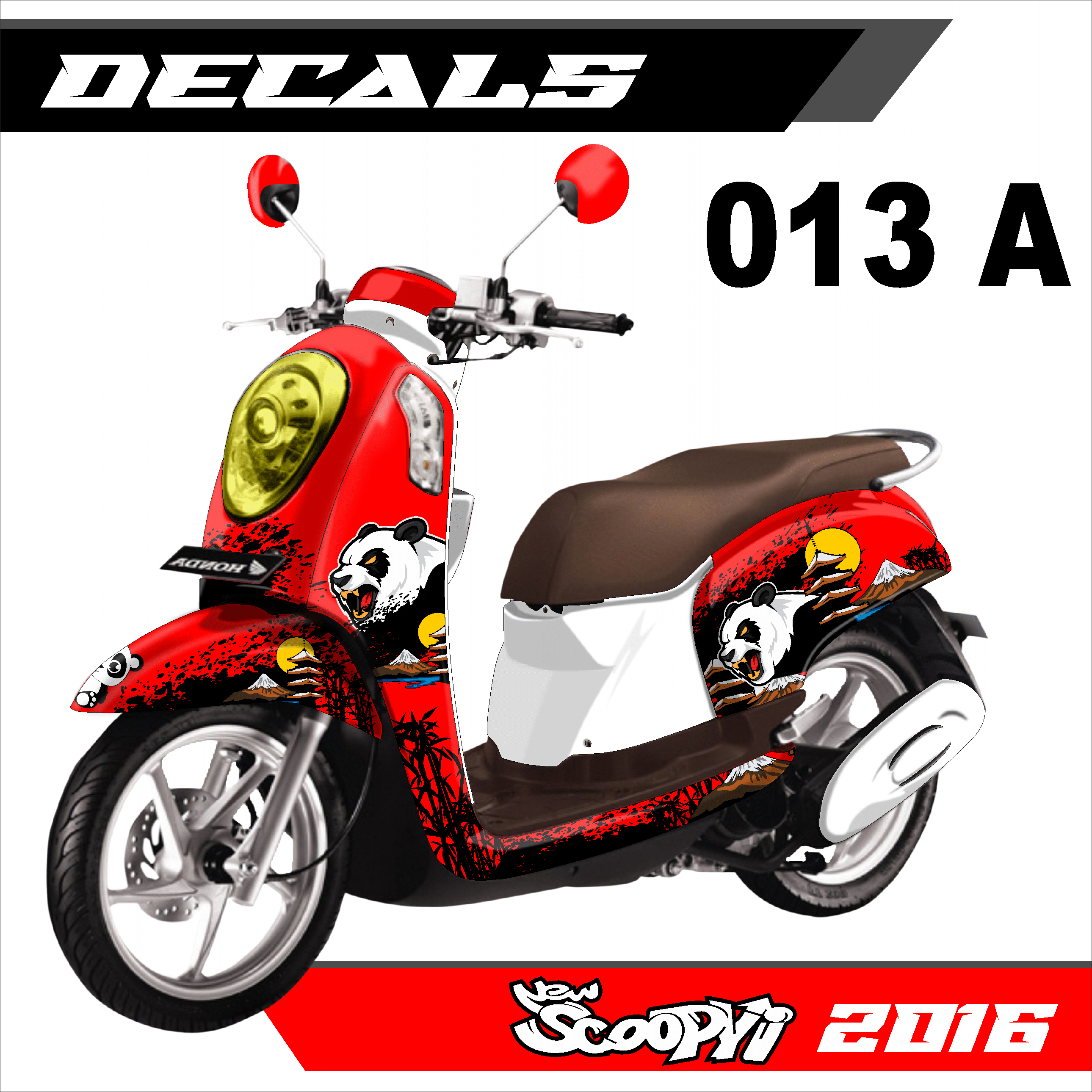 Jual Sticker Panda Scoopy 2021 Terlengkap Lazada