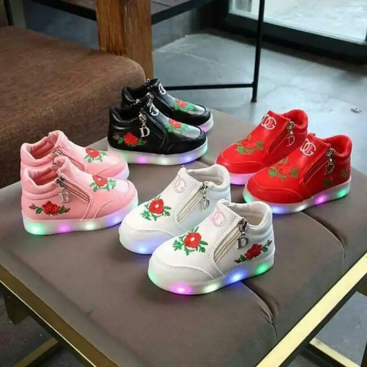 Sepatu Anak Flower Gucci Import Murah Lampu Led Sedia Sepatu Anak Perempuan Laki Sekolah Sd Terbaru 2020 Sneakers Umur 1 2 3 4 5 6 7 8 9 10 Tahun Import Korea Karakter Kain Kulit Casual Harga Promo Khusus Lazada Indonesia
