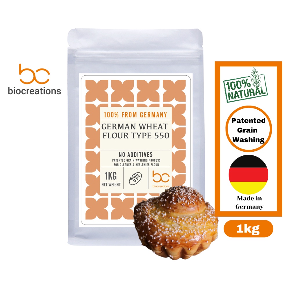 [Biocreations] German Wheat Flour Type 550 (T55) Protein Content 12.